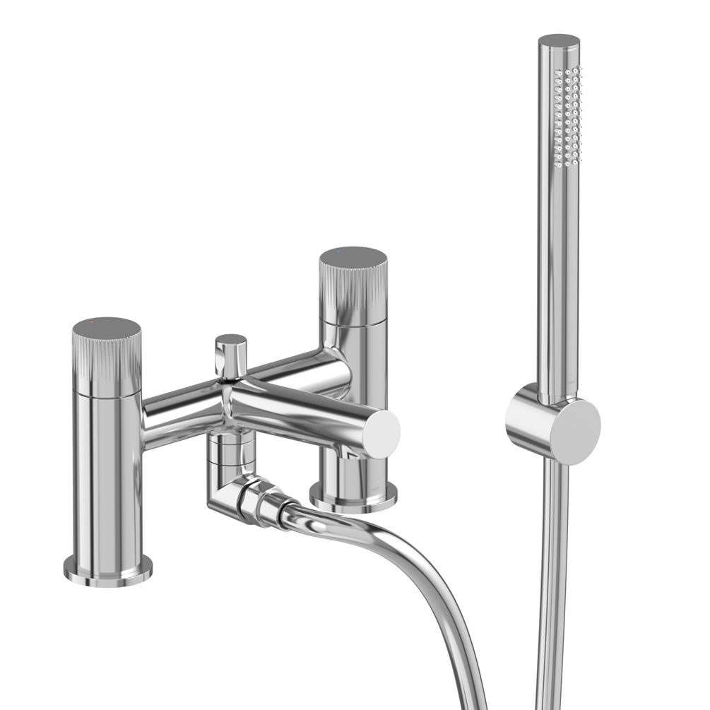 Vado Safari Leverless Chrome Deck Mounted Bath Shower Mixer